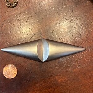 Vintage Monet  Silver Geometric Brooch